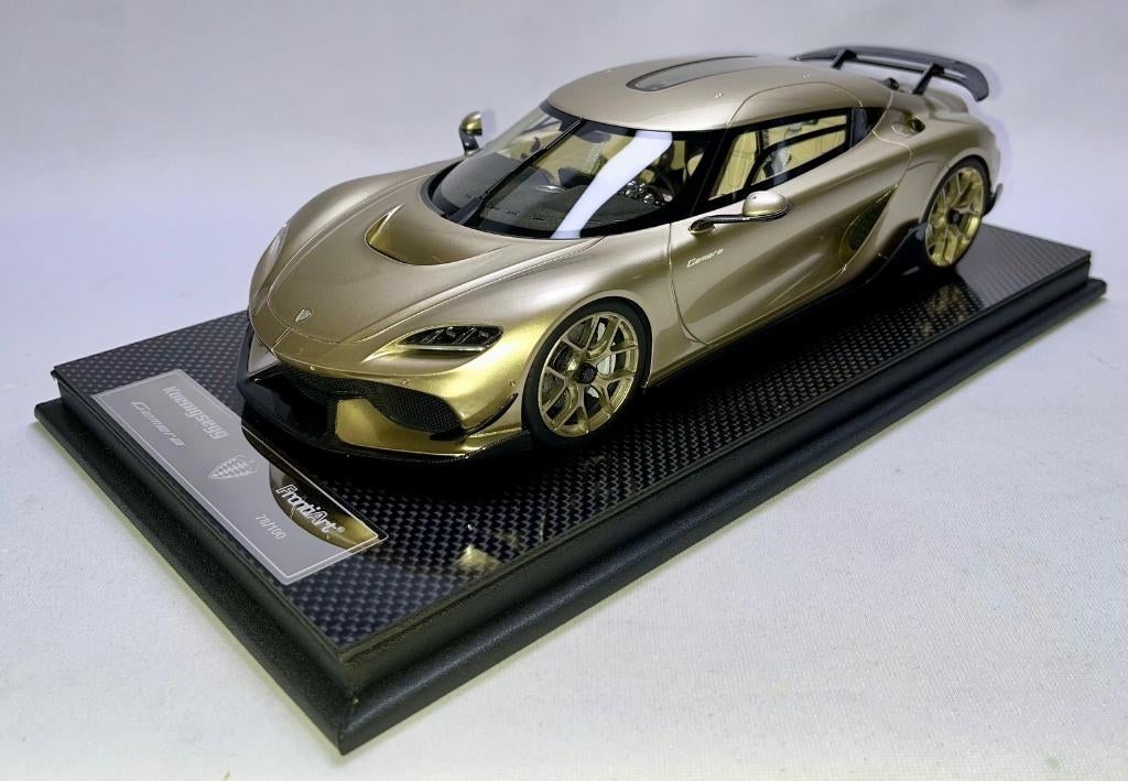 Koenigsegg Gemera Champagne 1:18 van FrontiArt, Ophalen of Verzenden, Nieuw, Auto, Overige merken