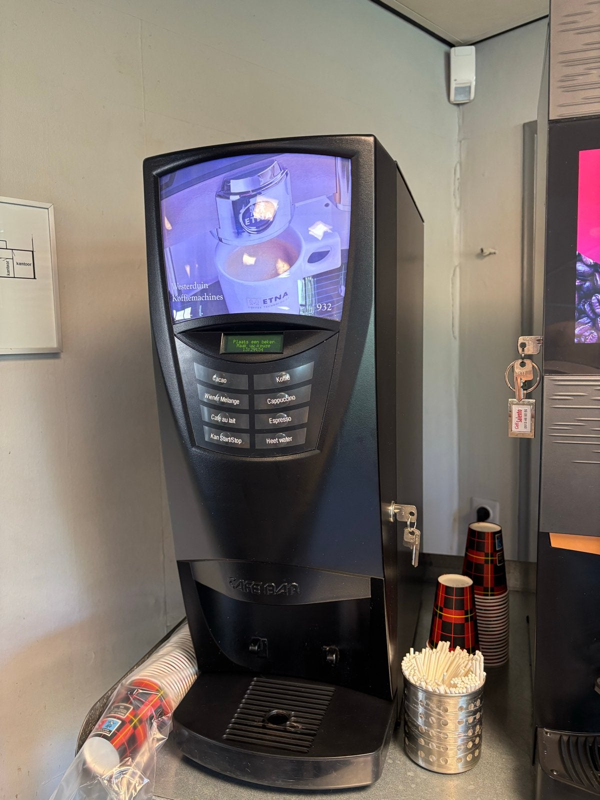 Professionele Koffiemachine - Douwe Egberts & Etna, Gebruikt, 10 kopjes of meer, Koffiemachine, Koffiebonen
