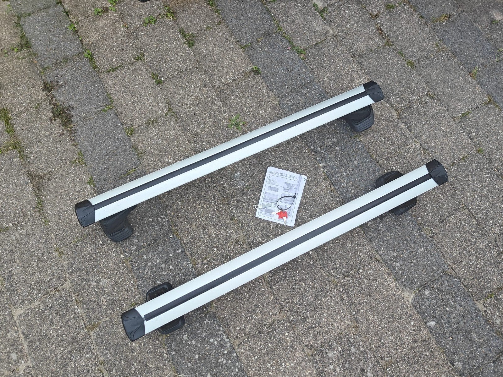 Citroën C3/Peugeot dakdragers, aluminium merk:G3, Auto diversen, Dakdragers, Ophalen, Zo goed als nieuw