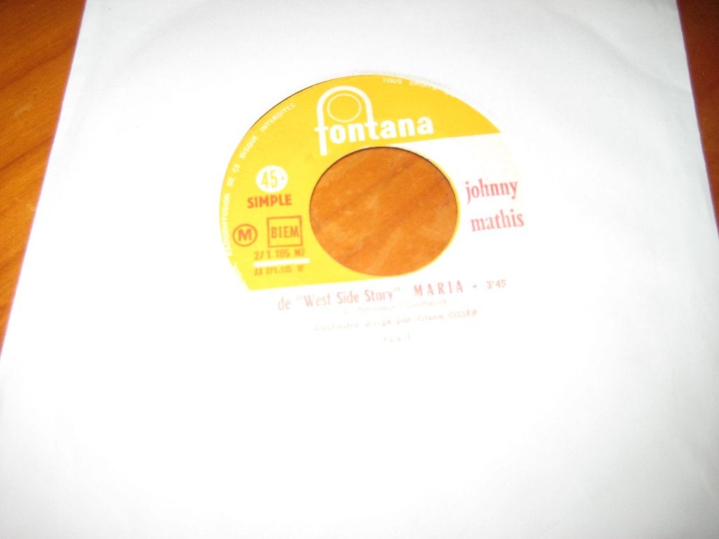 Johnny Mathis: West Side Story - Maria, Cd's en Dvd's, Vinyl Singles, Ophalen of Verzenden, Zo goed als nieuw, Pop