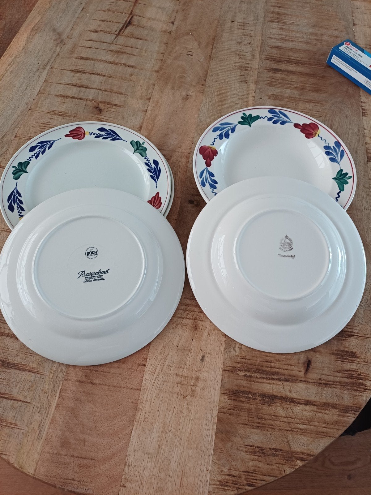 6 Boerenbond borden - Royal Sphinx en Boch, Antiek en Kunst, Antiek | Servies los, Ophalen