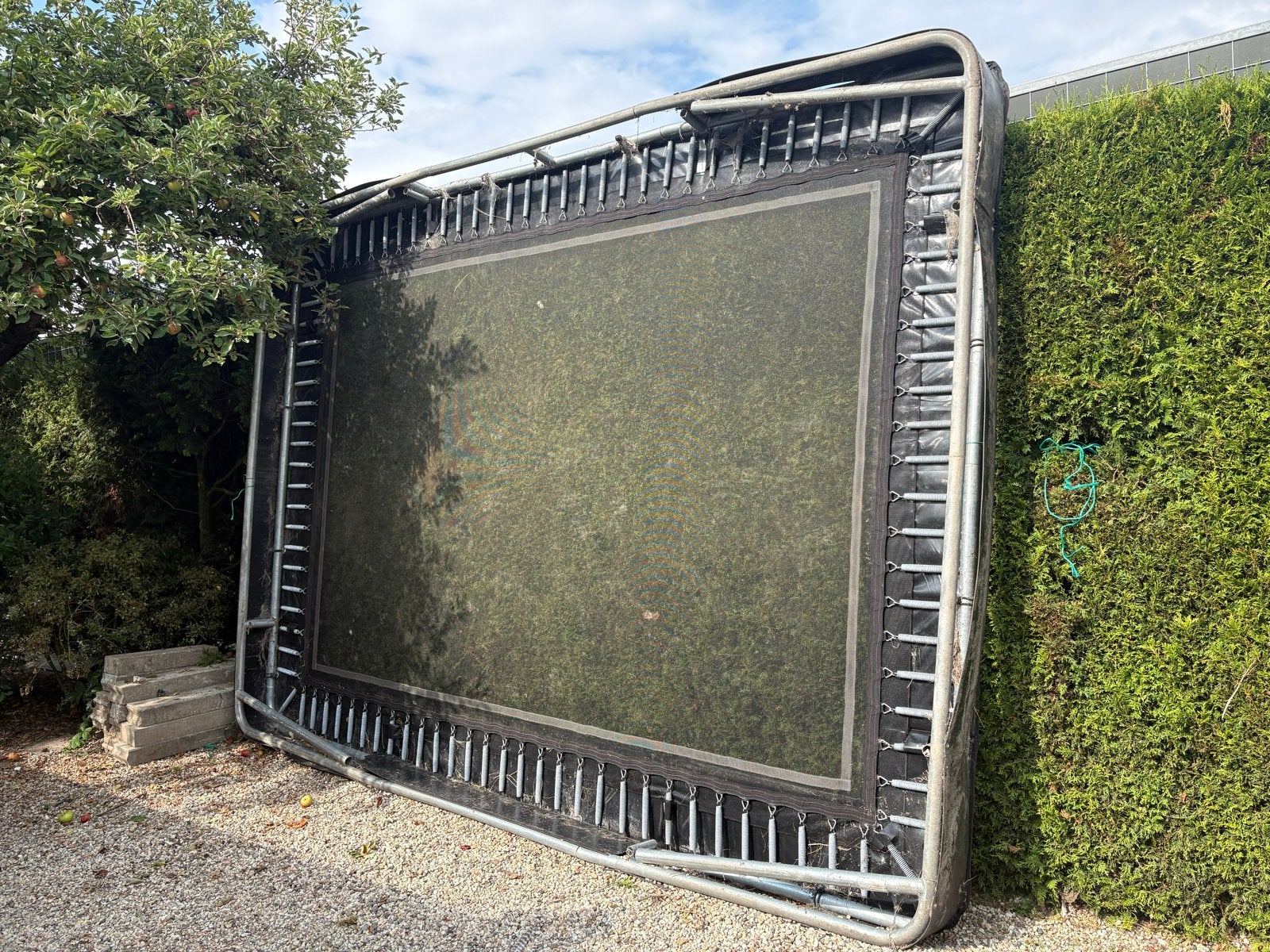 Akrobat Inbouw Trampoline 430x305, Ophalen, Gebruikt