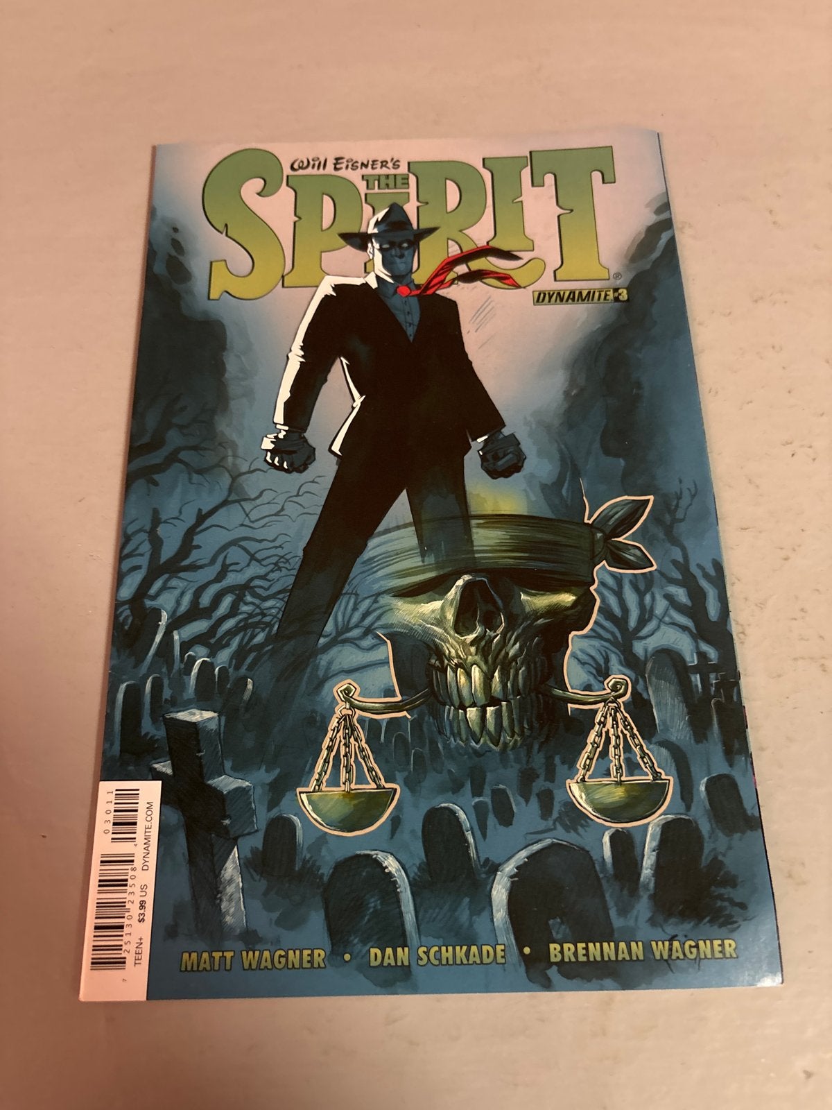 Will Eisner's The Spirit #3 Dynamite Comic, Eén comic, Ophalen of Verzenden, Zo goed als nieuw, Amerika