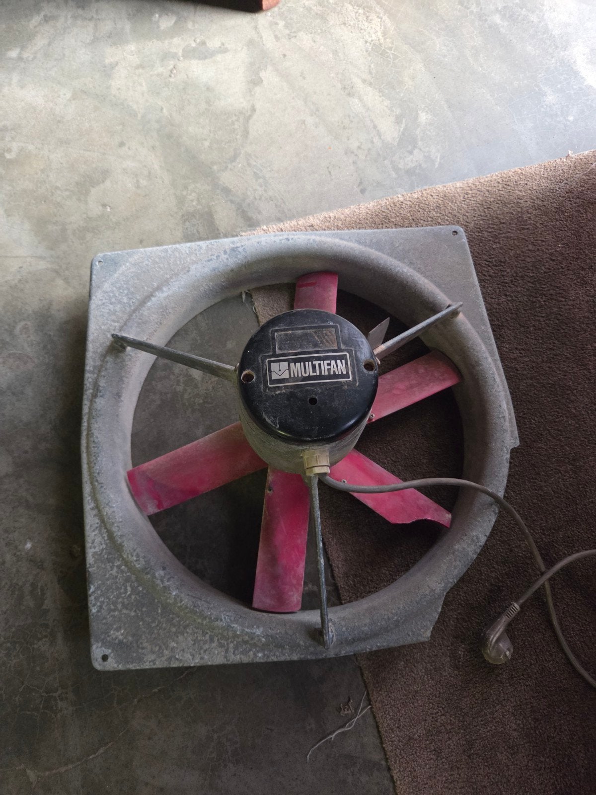 Stal/ bouw ventilator Multifan - Werkt perfect, Ophalen, Gebruikt, Ventilator en Afzuiger