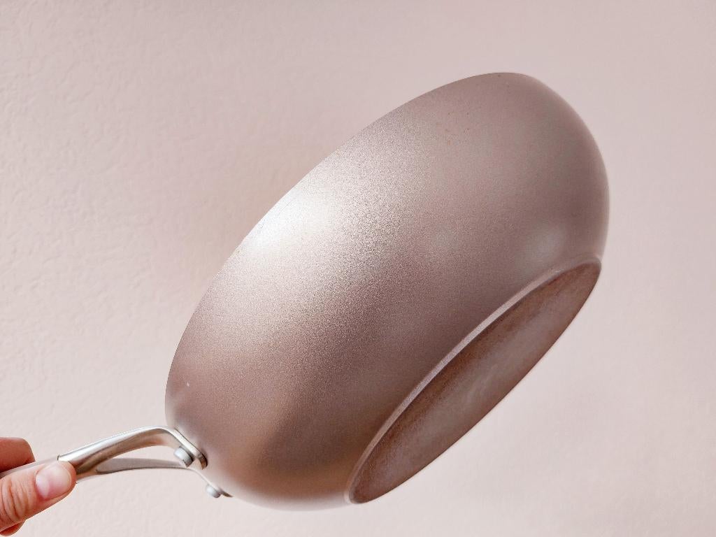 Greenpan wokpan 28cm beige IZGS --> PFAS-vrij - ook Inductie, Huis en Inrichting, Keuken | Potten en Pannen, Ophalen of Verzenden