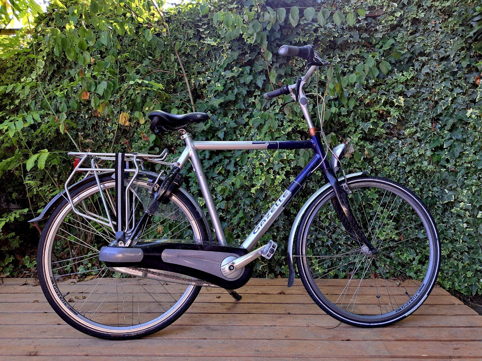 Gazelle Chamonix Lite Line herenfiets, carbon voorvork, Ophalen, Gebruikt, Velgrem, Versnellingen