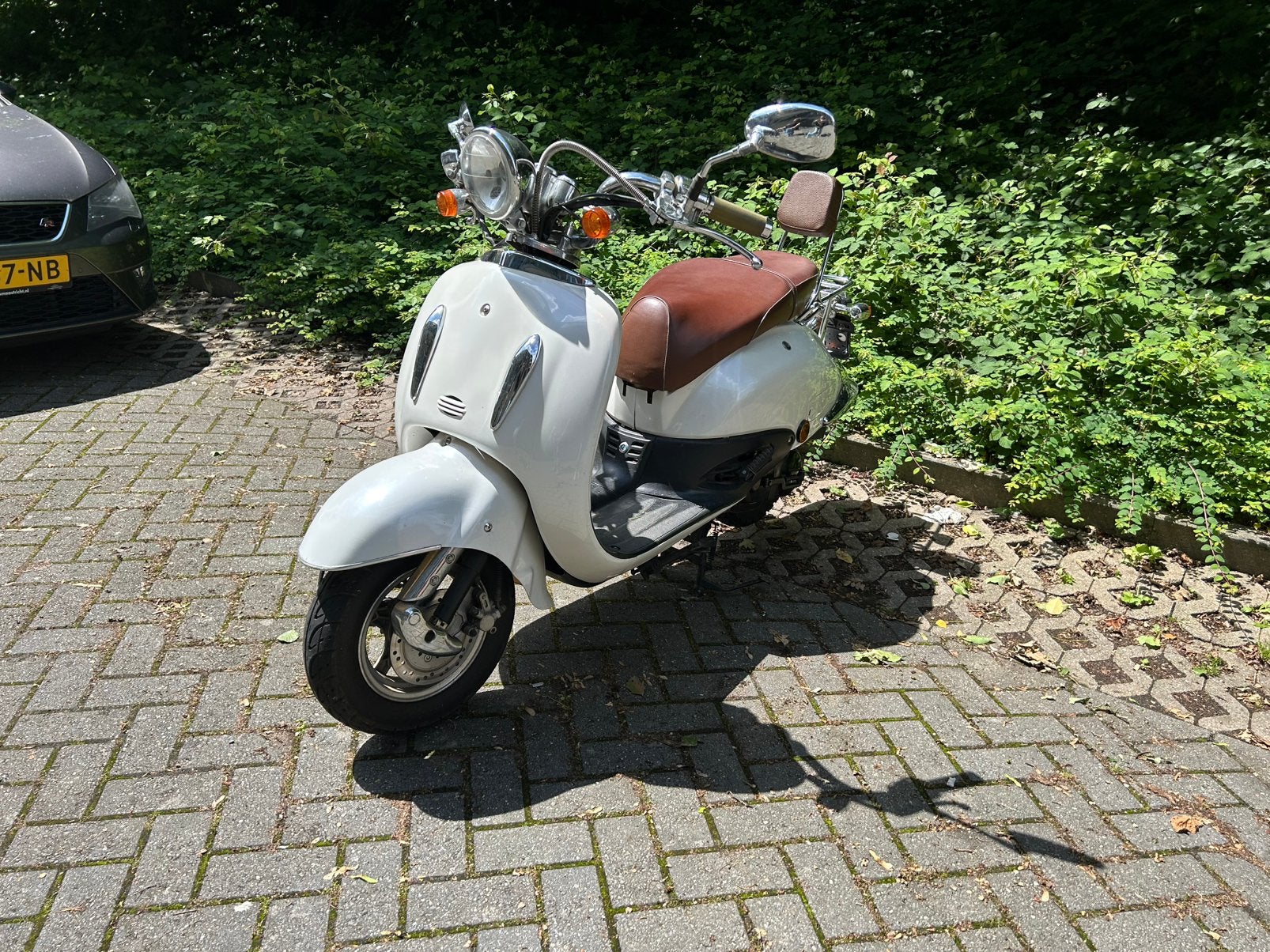 Grand retro, Fietsen en Brommers, Scooters | Overige merken, Ophalen, Gebruikt, Benzine, Maximaal 25 km/u