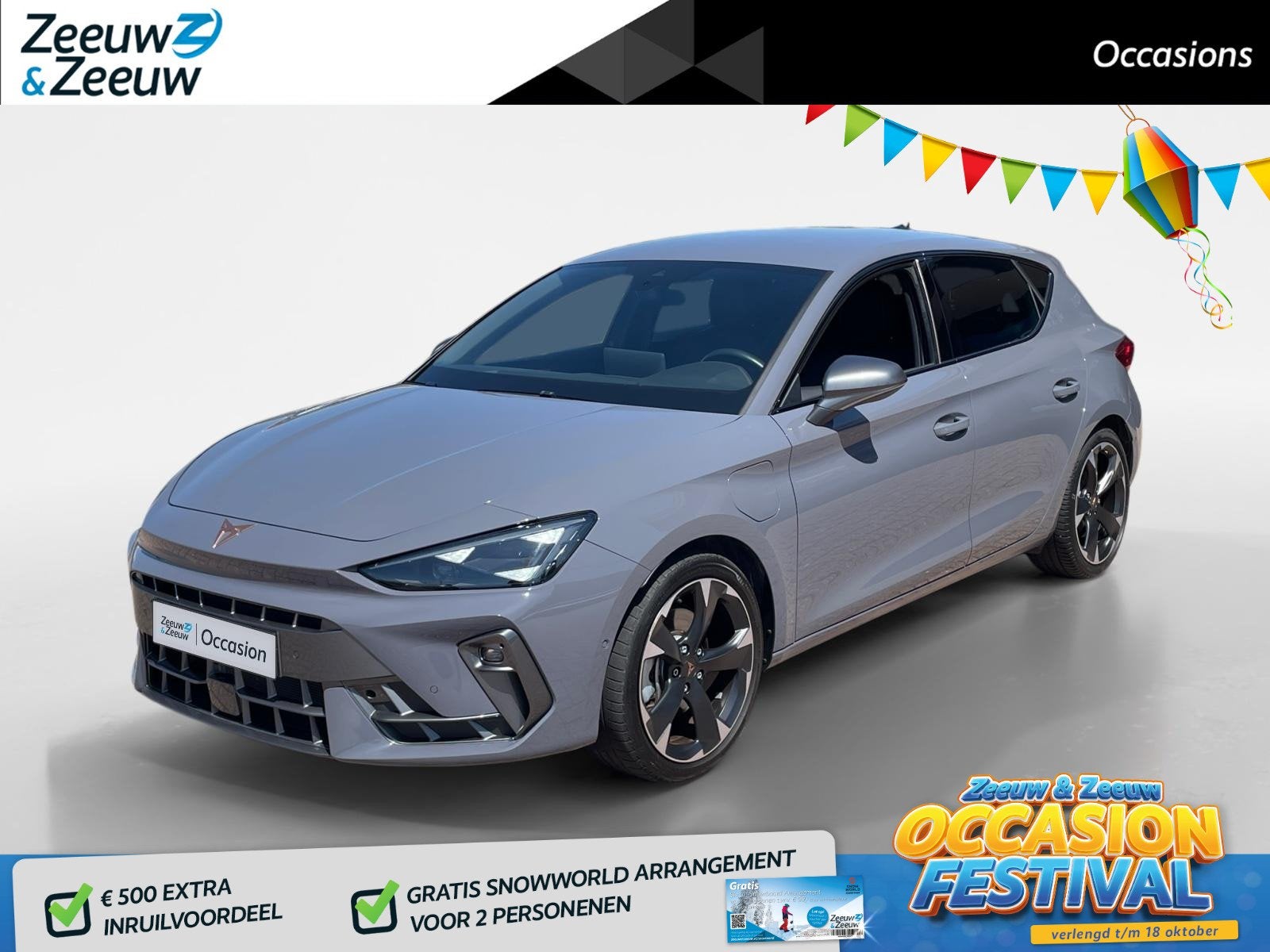 CUPRA Leon 1.5 TSI e-Hybrid Business *Automaat*Navi+Camera*P, Stof, 4 cilinders, 1573 kg, 26 kWh