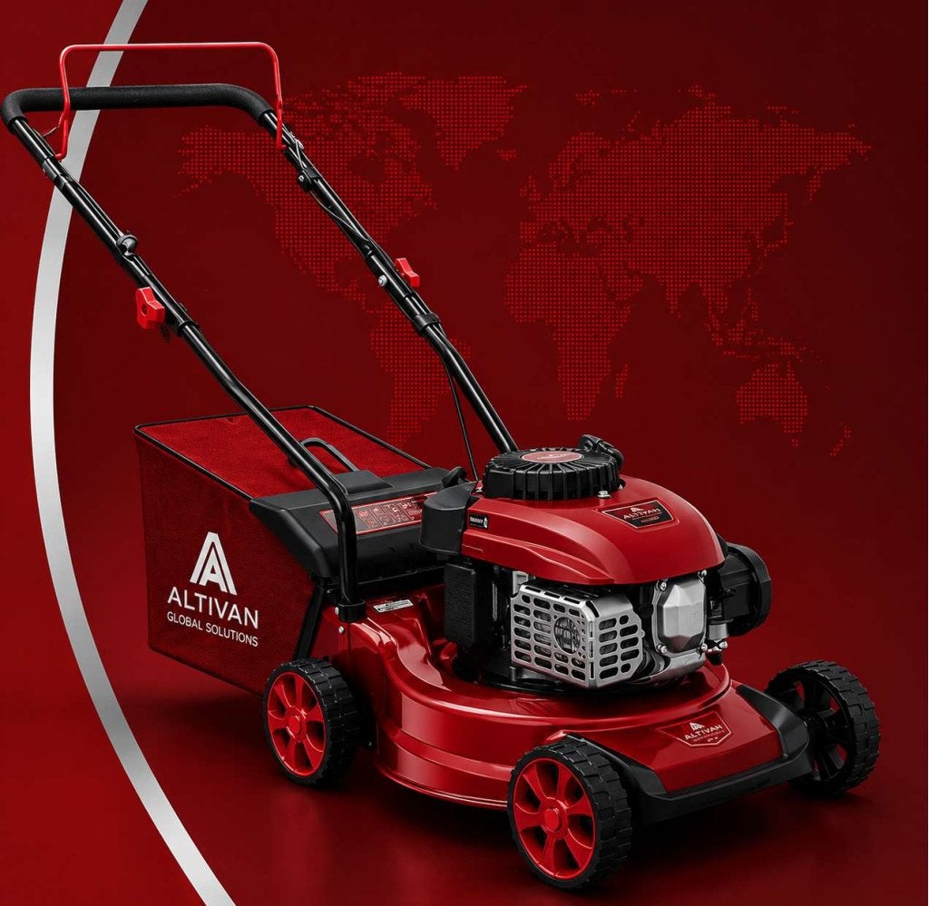 Benzine Grasmaaier 141cc – 2.2 kW gazonmaaier maaimachine, Roodmus 280, Nieuw, Ophalen of Verzenden, Benzine-grasmaaier
