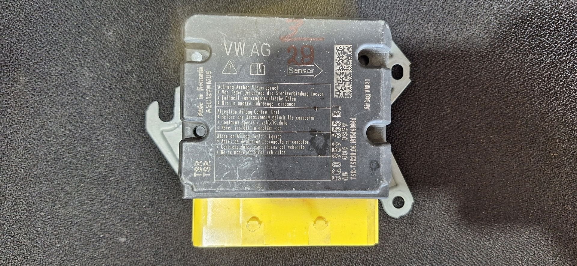 Originele Airbag Stuurmodule Computer VW Golf 7 Passat B8 -, Auto-onderdelen, Gebruikt, -, Volkswagen, -