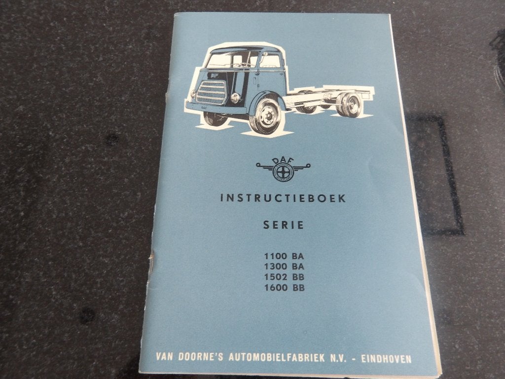 DAF Serie 1100BA 1300BA - 1502BB 1600BB - Instructieboek NL, Verzenden