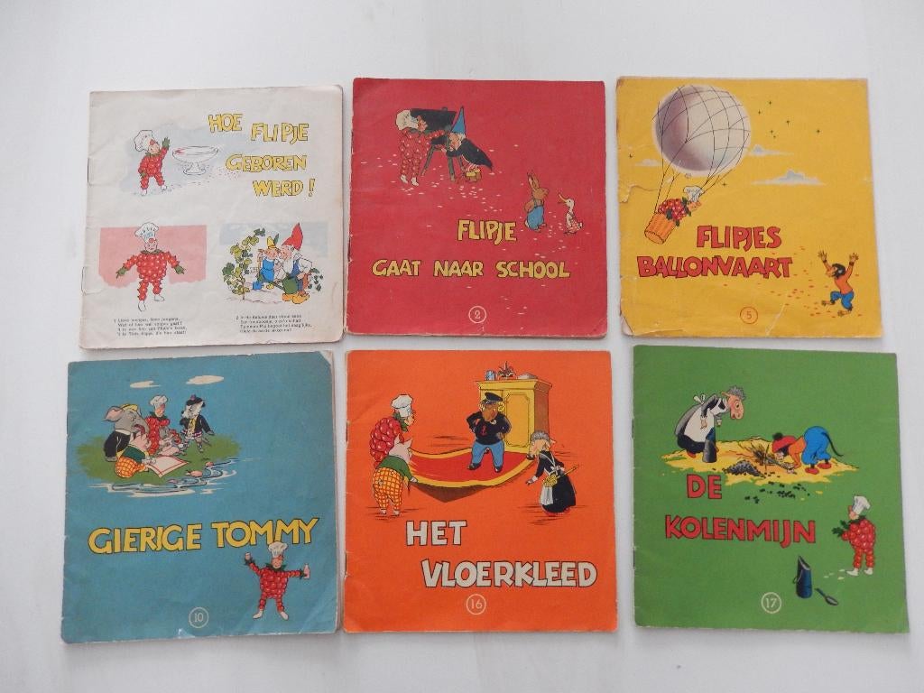 * Flipje Tiel van de Betuwe nr 2, 5, 10, 16, 17 *, Verzamelen, Ophalen of Verzenden, Gebruikt, Overige typen