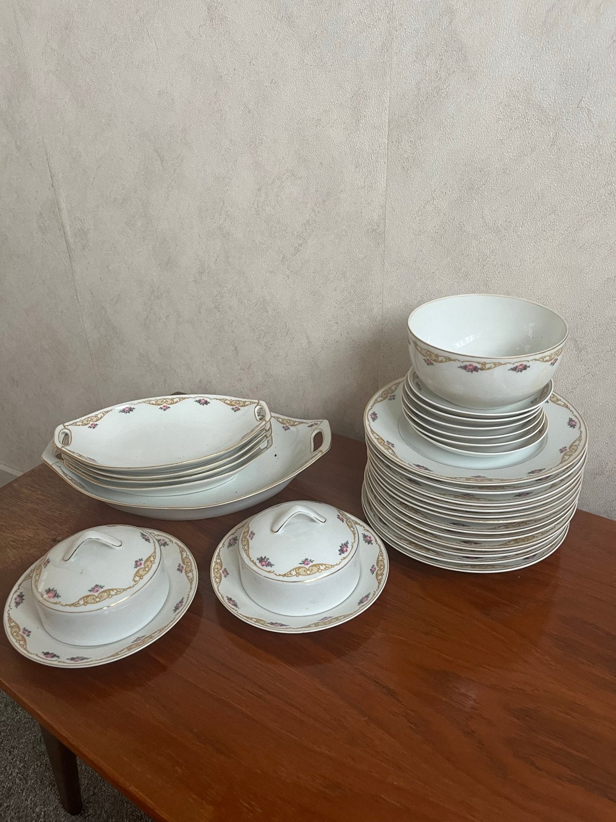 Antiek servies, 80-100 jaar oud - Doe een goed bod!, Ophalen of Verzenden
