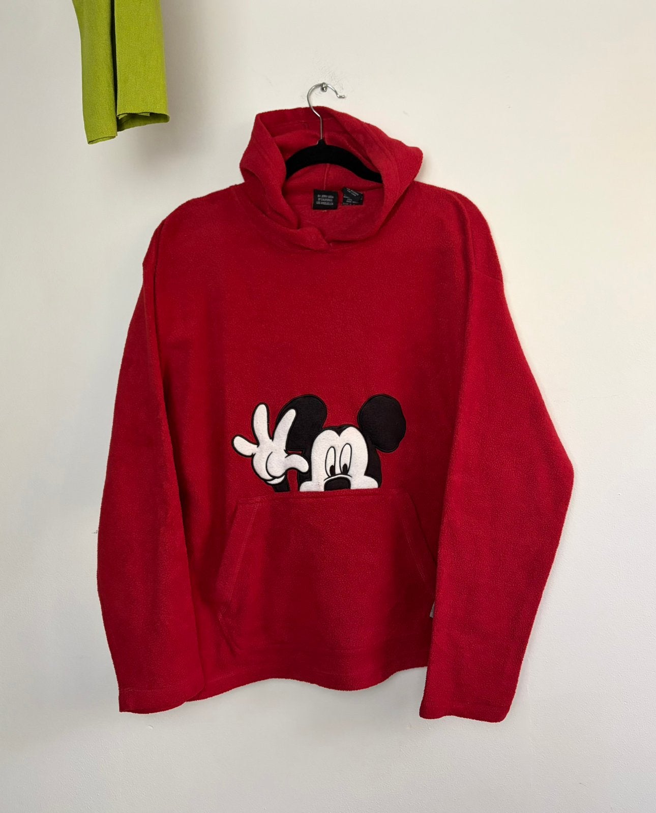 Mickey Mouse Disney fleece trui, Ophalen of Verzenden, Zo goed als nieuw, Maat 42/44 (L), Rood