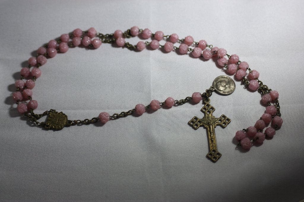 Oude katholieke Rozenkrans Paus Pius XII Pont. Max. Rome, Ophalen of Verzenden