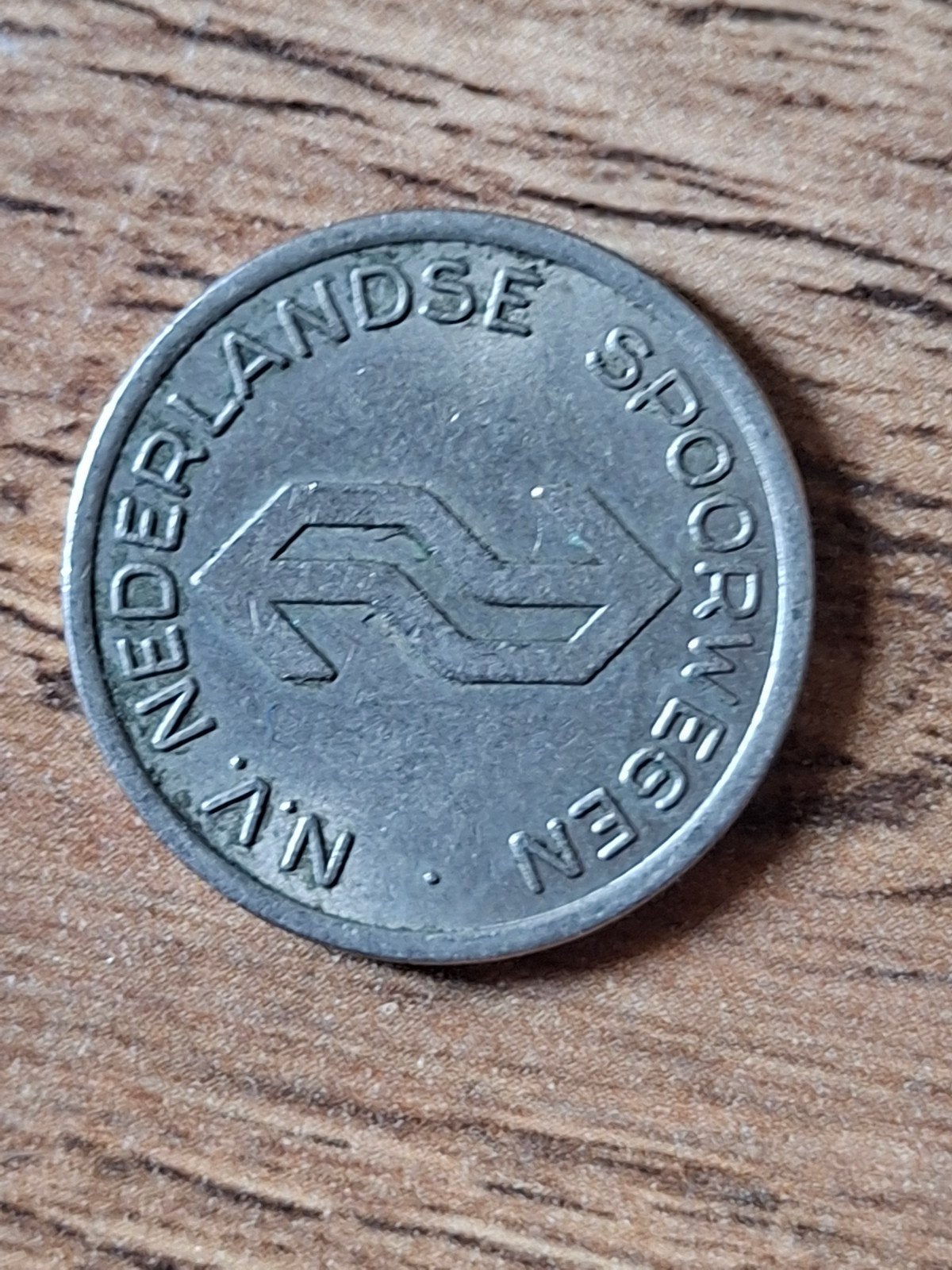 NS muntje, Verzamelen, Spoorwegen en Tramwegen, Ophalen of Verzenden, Gebruikt, Trein, Overige typen