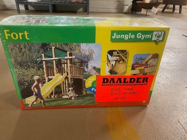 Jungle gym kit t.b.v. speeltoestel Fort, Kinderen en Baby's, Speelgoed | Buiten | Speeltoestellen, Gebruikt, Glijbaan, Ophalen