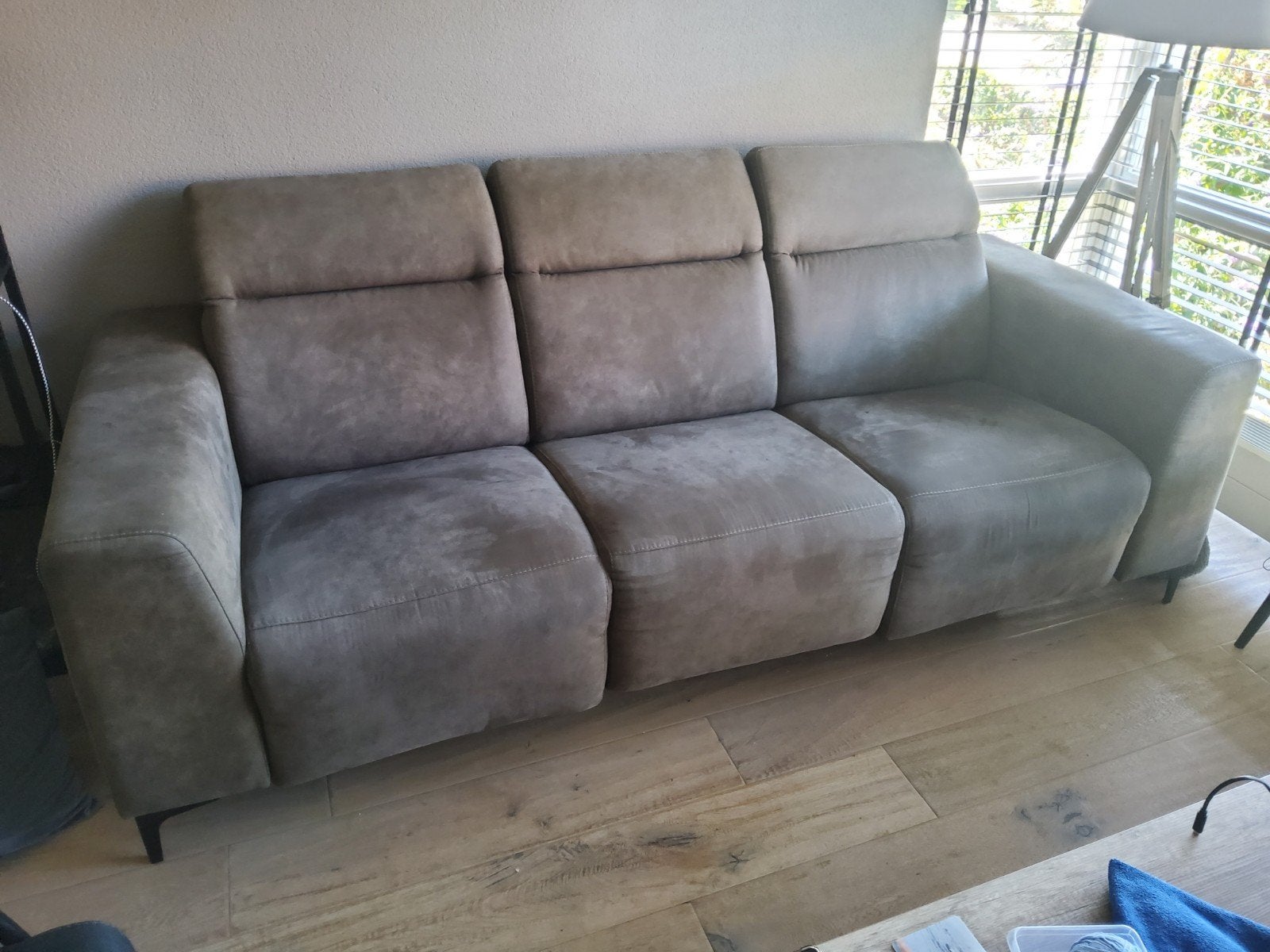 3 Zits bankstel met relaxfunctie, Ophalen, Gebruikt, 75 tot 100 cm, Stof