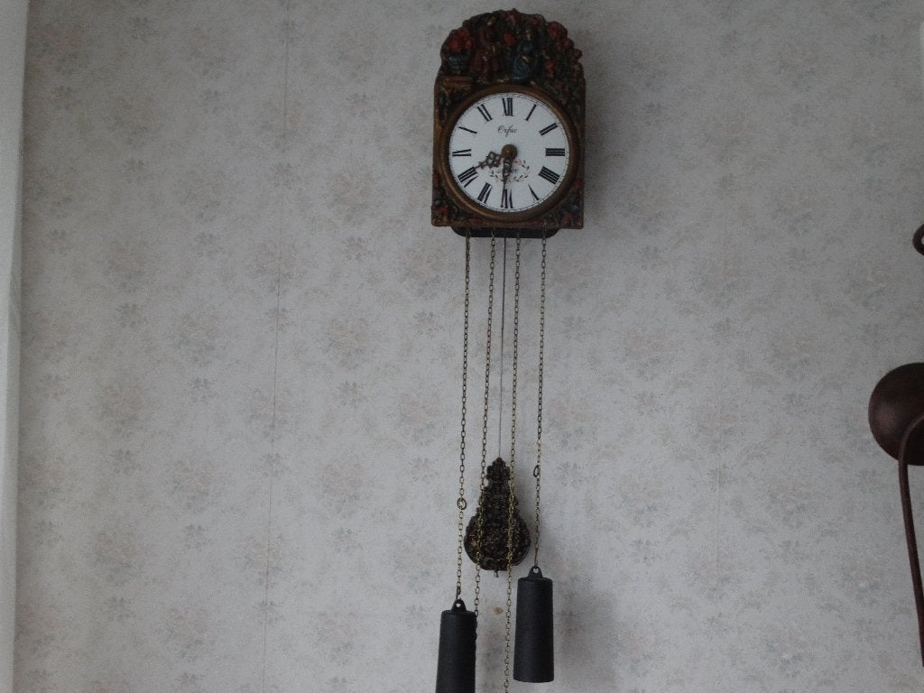 Klok "Orfac" type Nedor vintage, Antiek en Kunst, Ophalen of Verzenden
