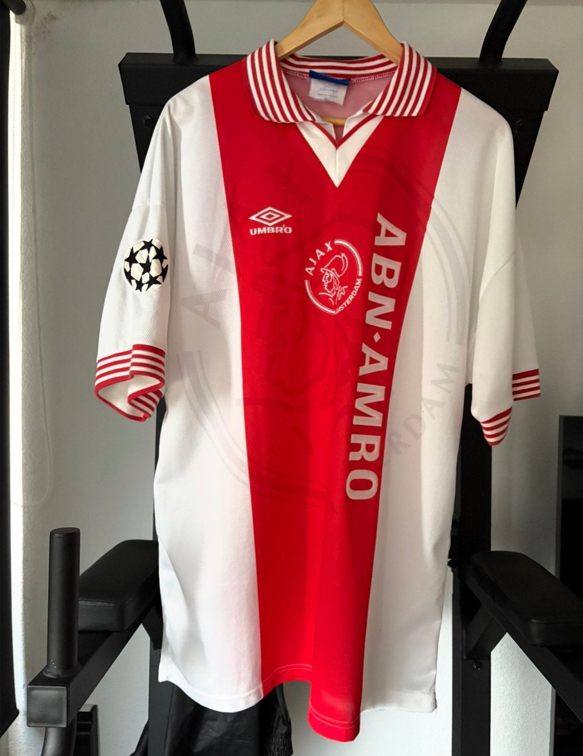Ajax matchworn /-issued 95-96 XL #17, Maat XL, Verzenden, Zo goed als nieuw, Shirt