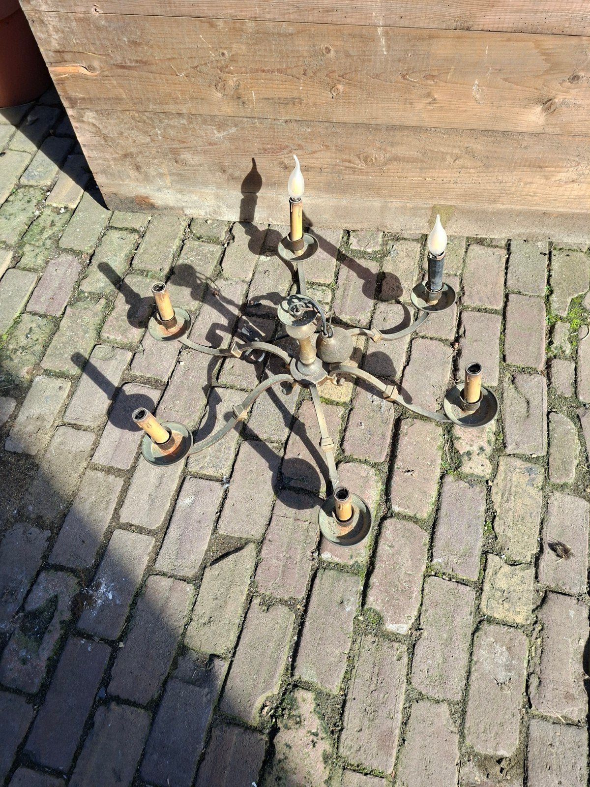 Kroonluchter, Ophalen, Gebruikt