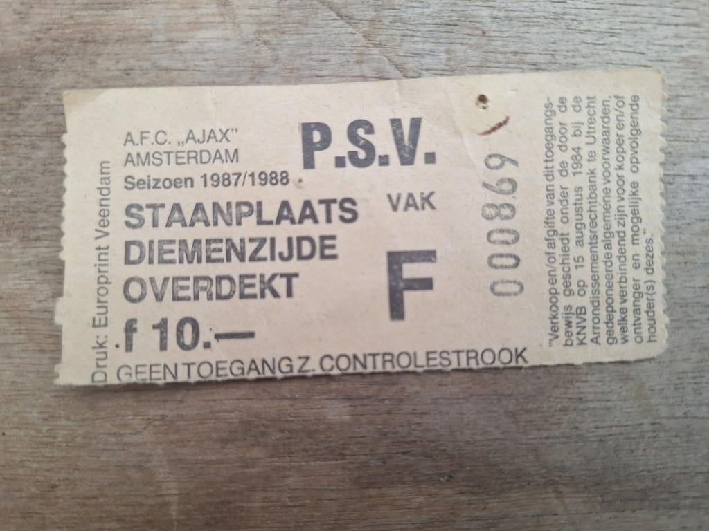 Ajax Amsterdam - P.S.V. vintage 1987/1988., Ophalen of Verzenden, Ajax