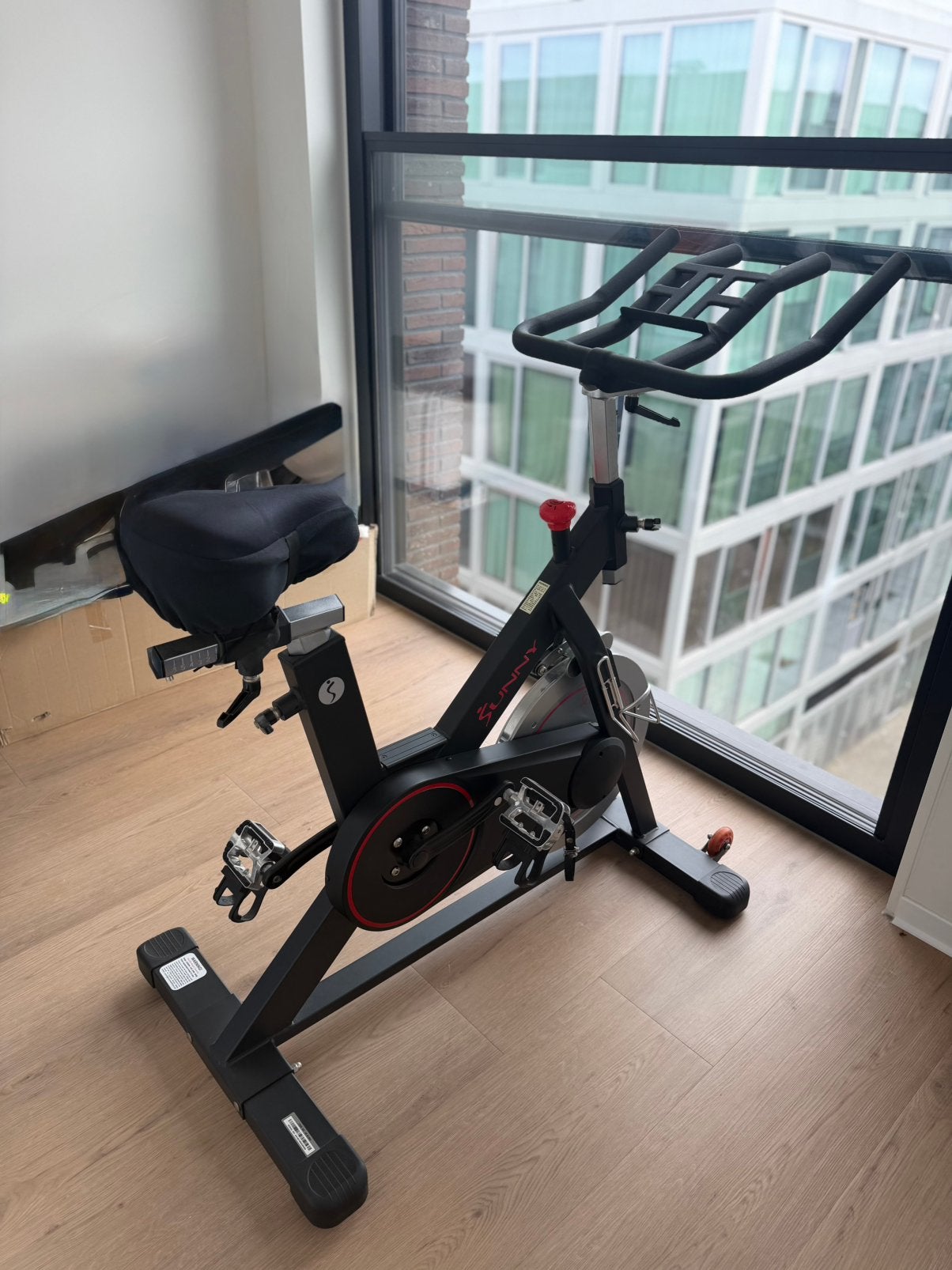 Sunny Health & Fitness SF-B1805 Magnetic Spin Bike, Ophalen, Zo goed als nieuw, Spinningfiets