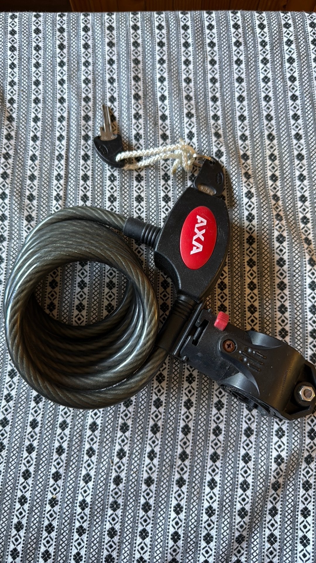 Axa kabelslot fiets, Ophalen of Verzenden, Zo goed als nieuw, Kabelslot