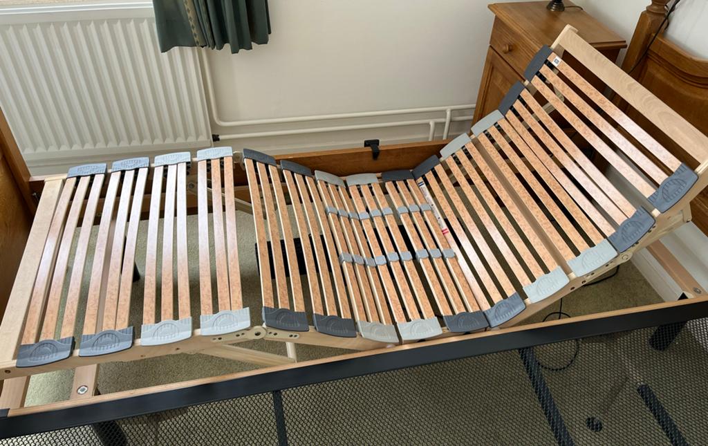 Okimat verstelbare lattenbodem, Ophalen, Gebruikt, Eenpersoons, 80 cm