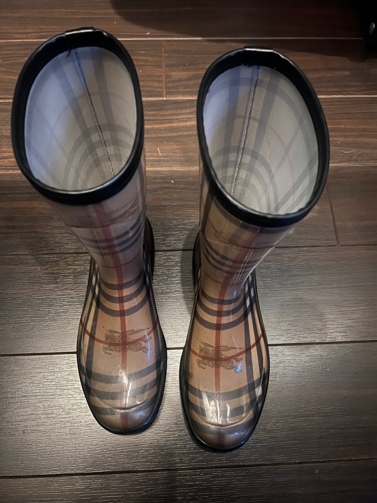 Burberry regen laarzen, Zwart, Ophalen of Verzenden, Regenlaarzen, Zo goed als nieuw