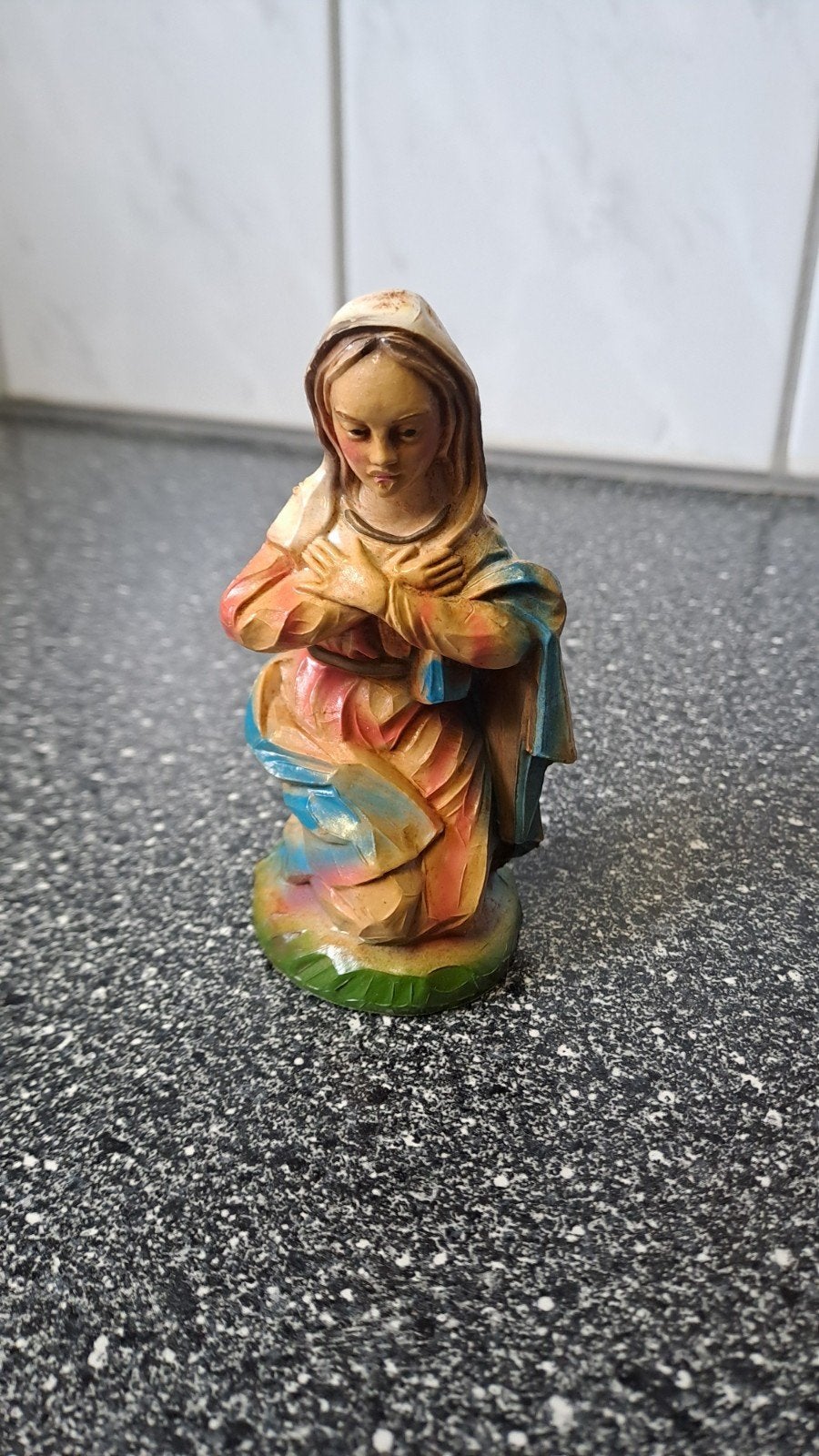 Vintage Maria beeldje - Kerststal - Made in Italy, Diversen, Onbekend, Ophalen of Verzenden, Zo goed als nieuw, Onbekend