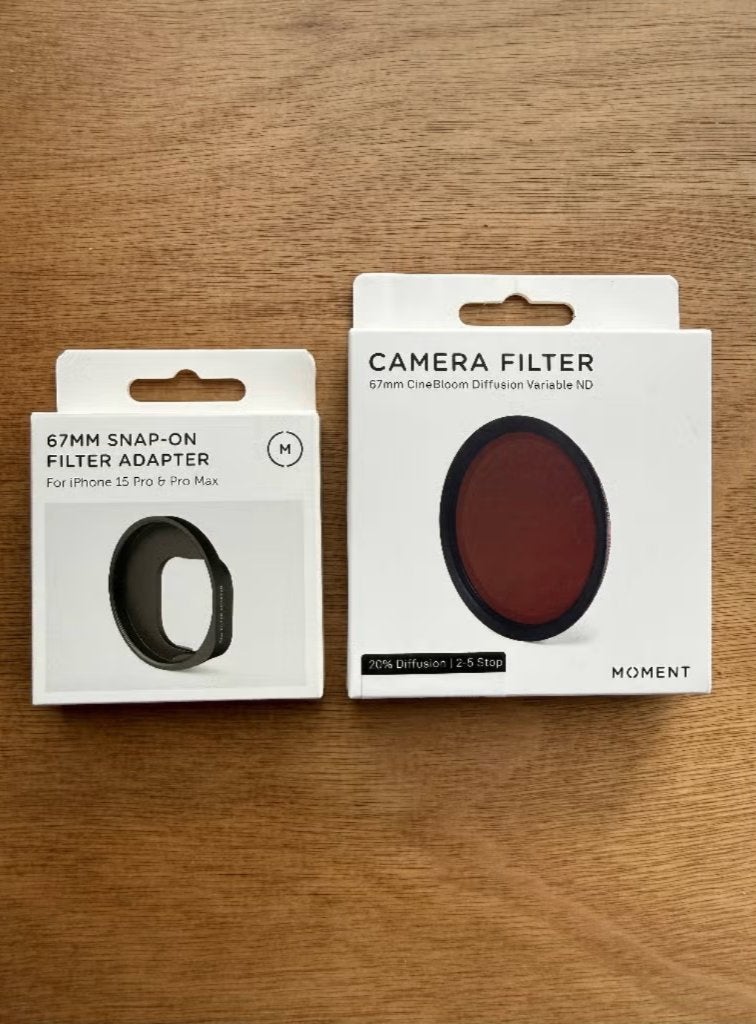 Moment Cinebloom + 67mm Snap-On Filter Mount for iPhone, Ophalen, Nieuw, 60 tot 70 mm, Overige typen
