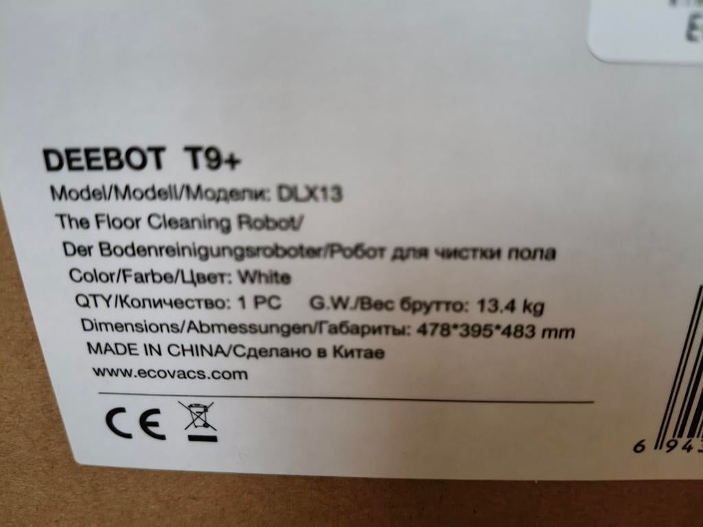 Ecovacs Deebot T9+, Ophalen of Verzenden, Nieuw, Stofzak, Robotstofzuiger