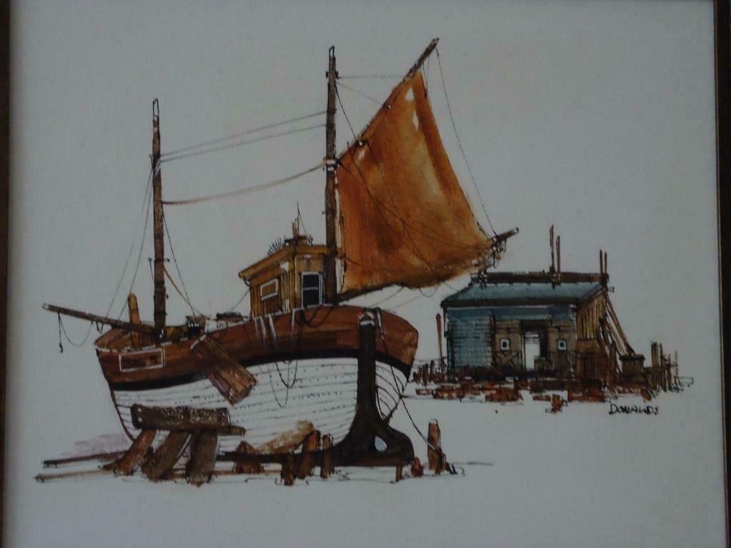 Diverse wandlijstjes.  Handgeschilderde bootje., Ophalen of Verzenden, Zo goed als nieuw