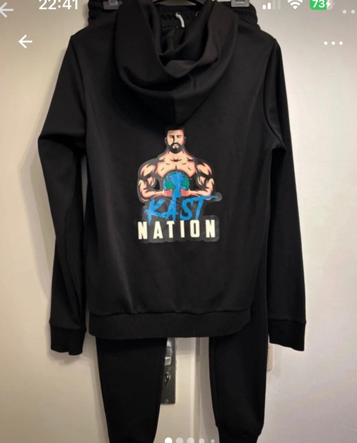Kast Nation Trainingspak Maat S Zwart Polyester, Ophalen of Verzenden, Zo goed als nieuw, Maat 46 (S) of kleiner, Zwart