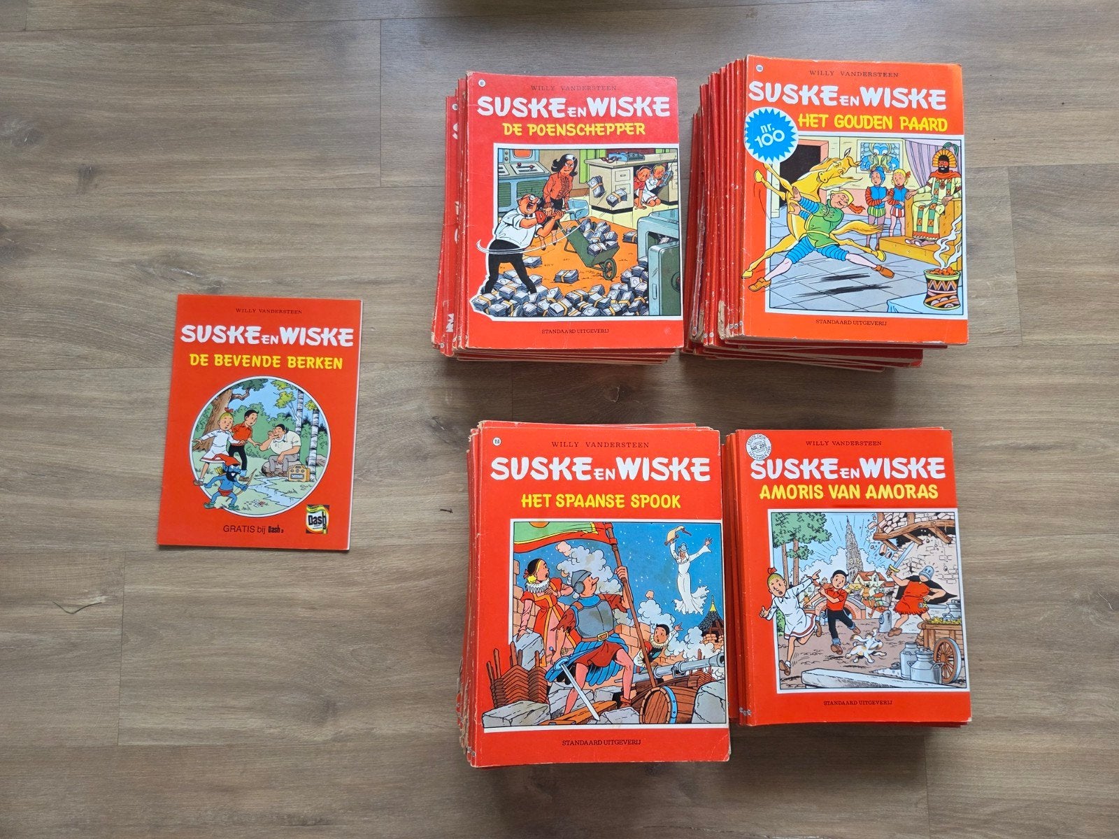 Grote collectie Suske en Wiske stripboeken + gratis uitgave, Meerdere stripboeken, Ophalen, Gelezen, Willy Vandersteen
