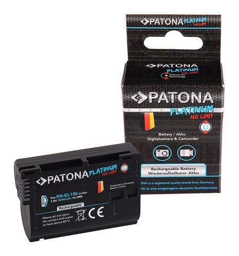 Platinum Battery Nikon D600 D610 D800 D800E D810 D850 Z7 V1, Nieuw