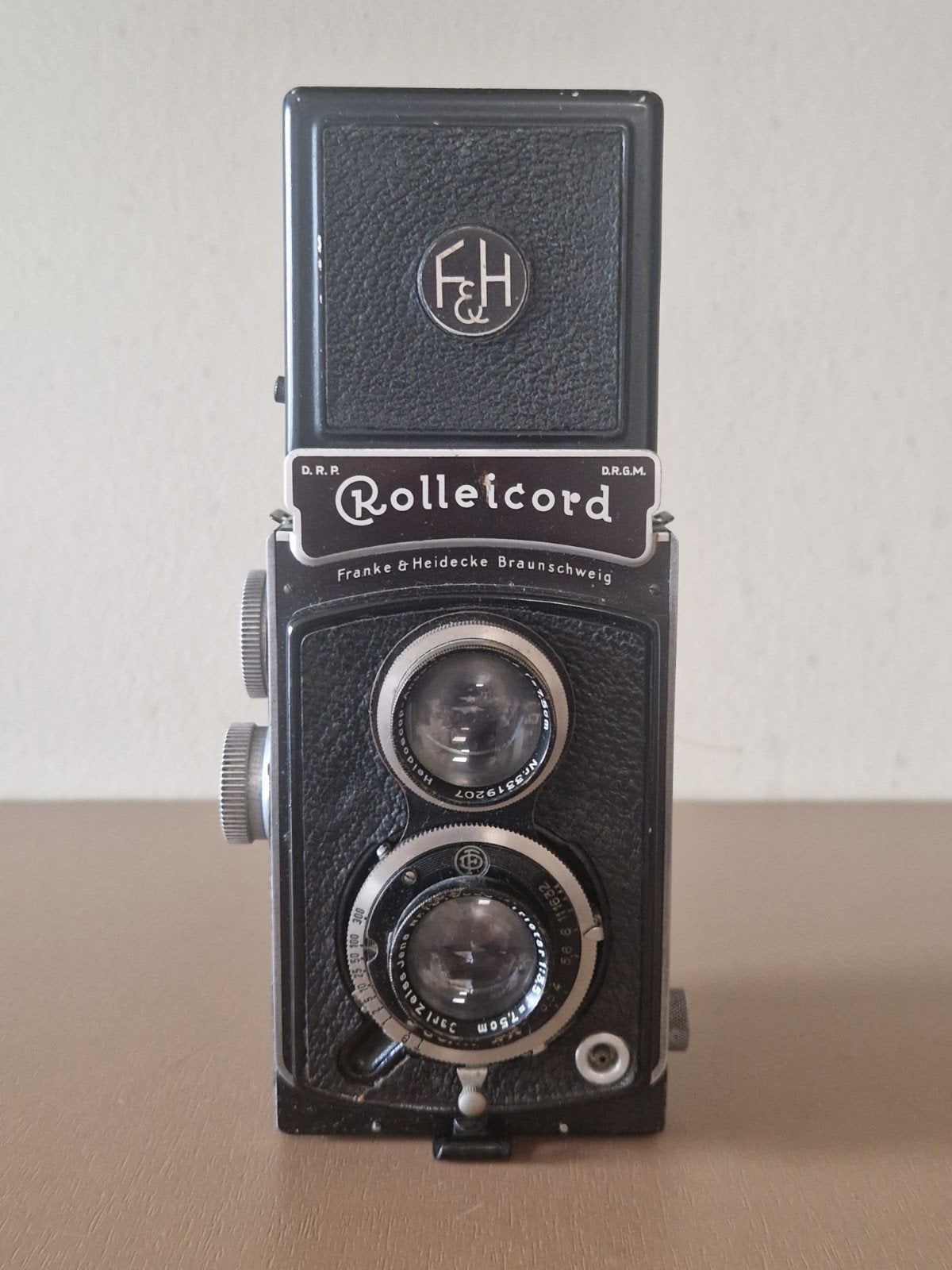 Vintage Rolleicord II spiegelreflexcamera met accessoires, Ophalen of Verzenden