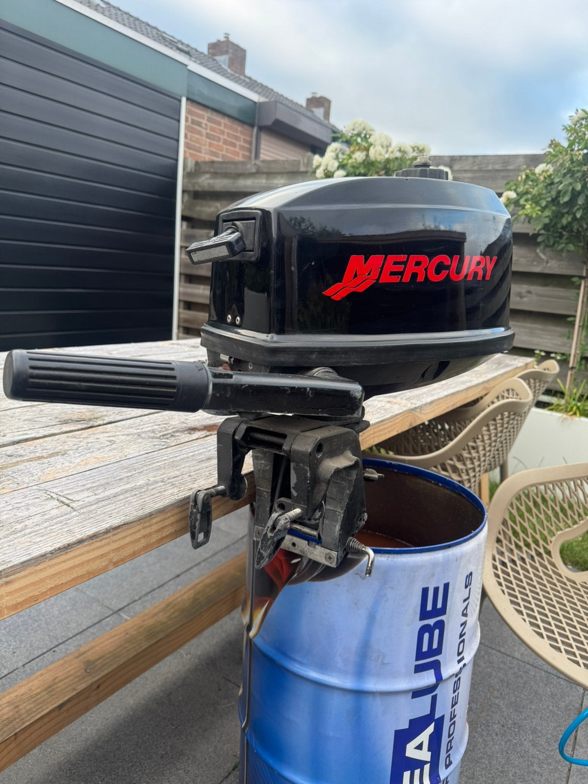 Mercury 4 Pk buitenboordmotor, Ophalen, Gebruikt, Motor en Techniek
