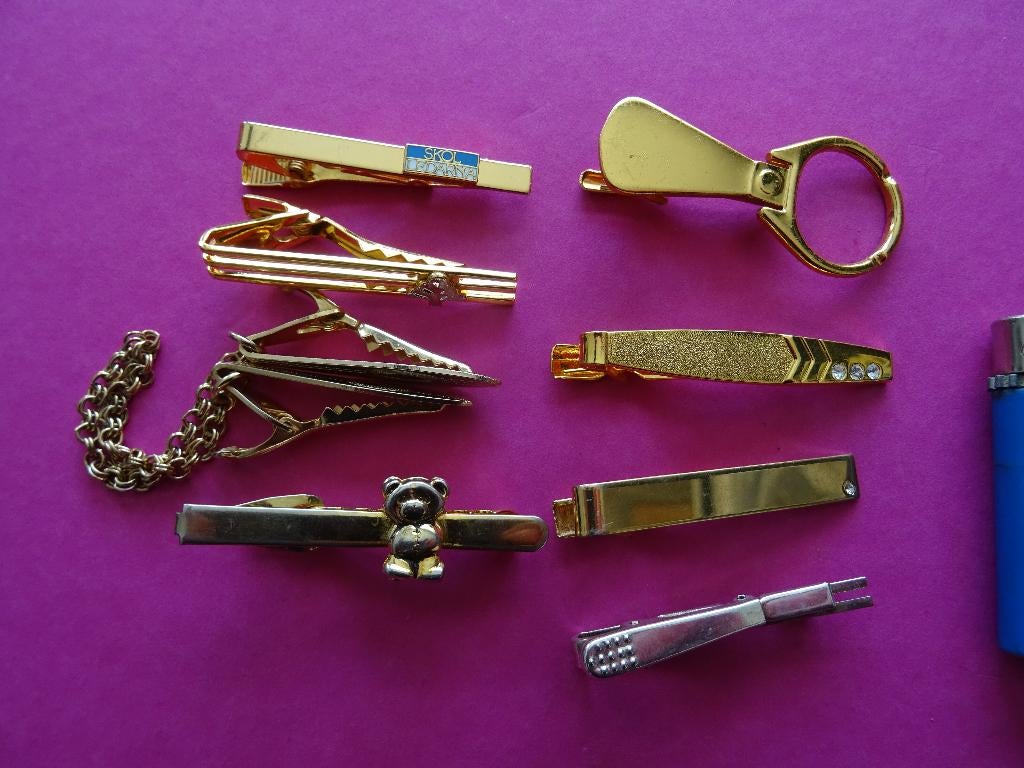 8 VINTAGE DASSPELDEN DAS SPELDEN STROPDAS, Ophalen of Verzenden, Zo goed als nieuw, Overige kleuren, Met patroon