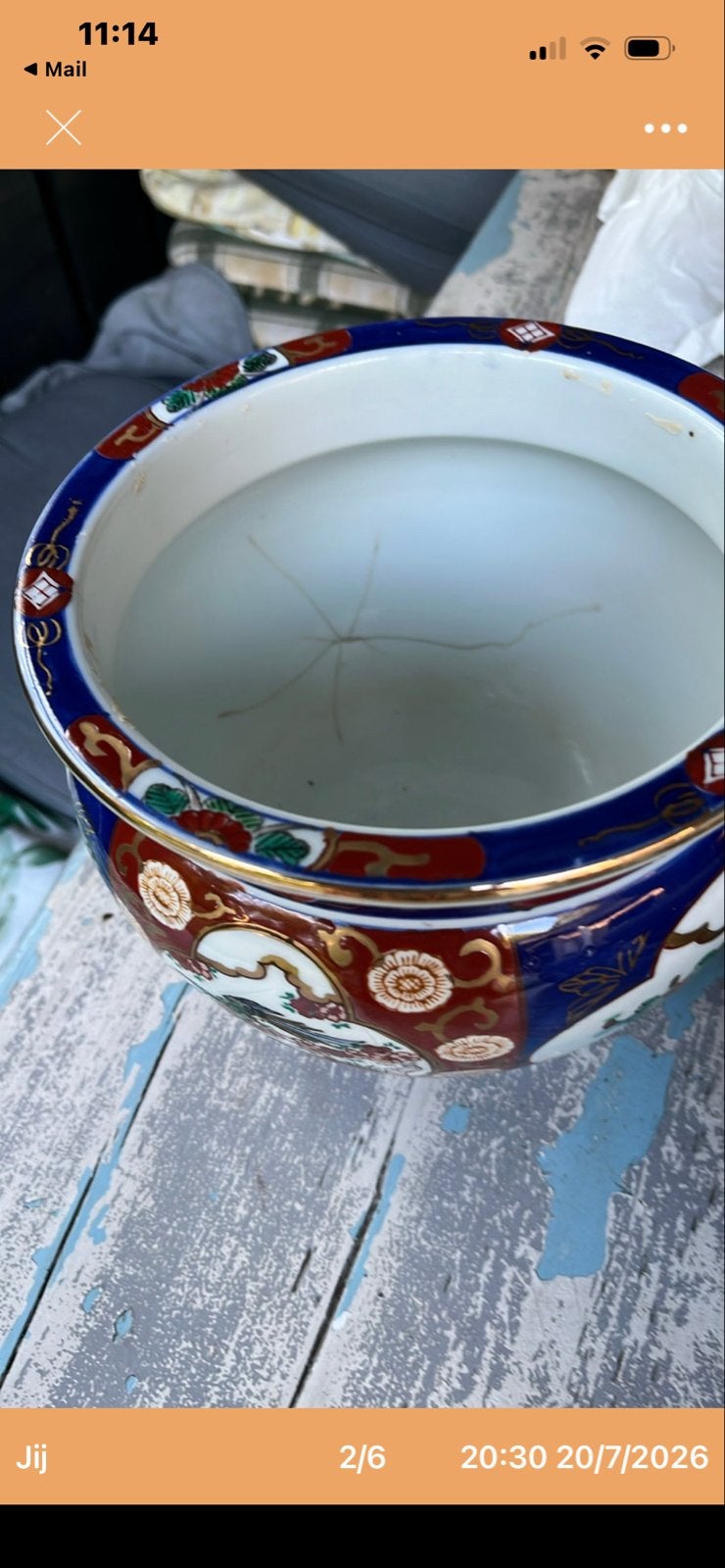 Set van 4 Gold Imari Handgeschilderde Bloempotten/Plantenbak, Ophalen of Verzenden