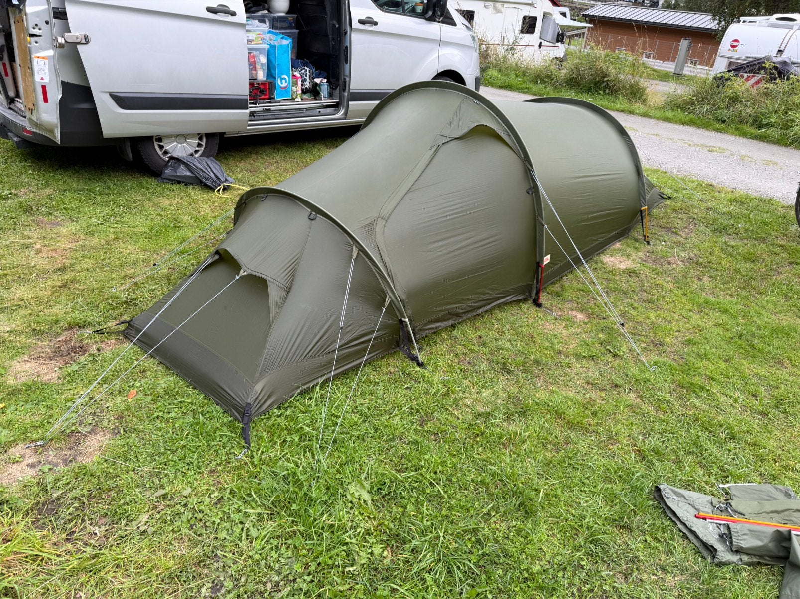 Fjallraven Abisko Shape 2 tent + footprint, Ophalen, Gebruikt, Tot en met 2