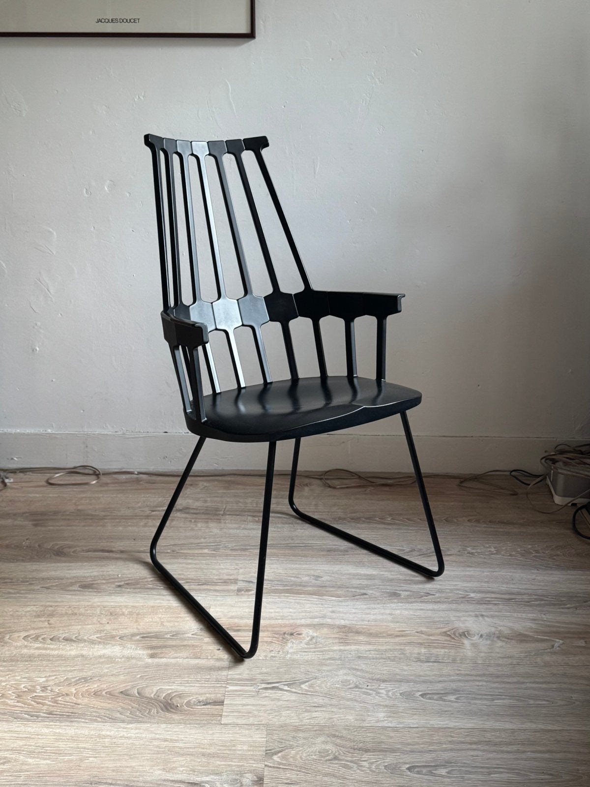 Kartell Comeback stoel, Ophalen, Kunststof, Zwart, Zo goed als nieuw