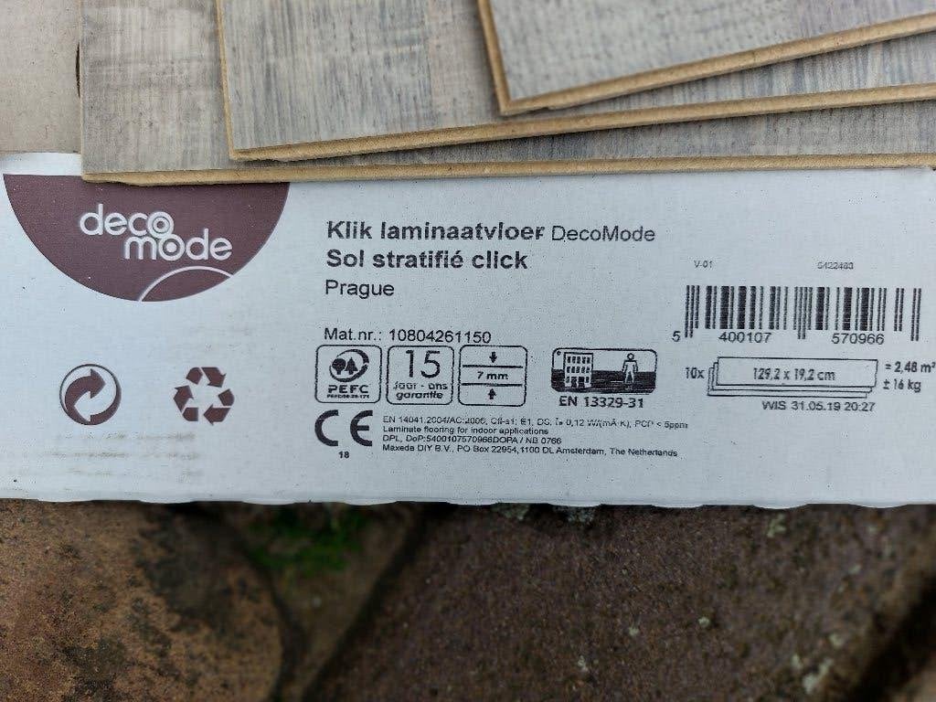 Kliklaminaat Decomode Original Praag 7 mm Praxis Brico, Overige materialen, 50 tot 150 cm, Nieuw, Ophalen of Verzenden