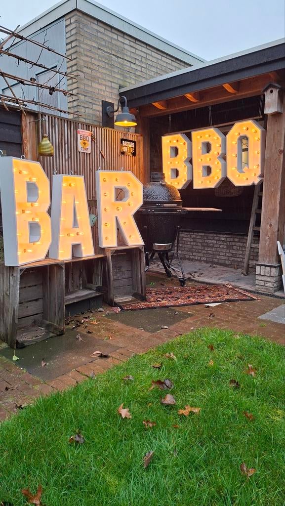 ✨️💡️Lichtletters BAR, BBQ, FOOD️💡✨️, Hobby en Vrije tijd, Feestartikelen | Verhuur, Ophalen, Nieuw, Overige