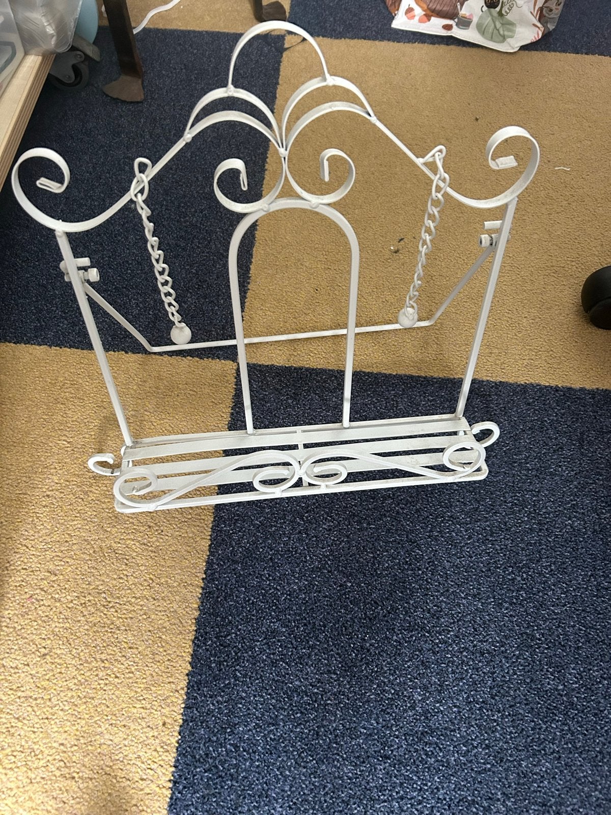Metalen vintage boekenstandaard  voor kookboek, fotoboek, ,, Ophalen of Verzenden