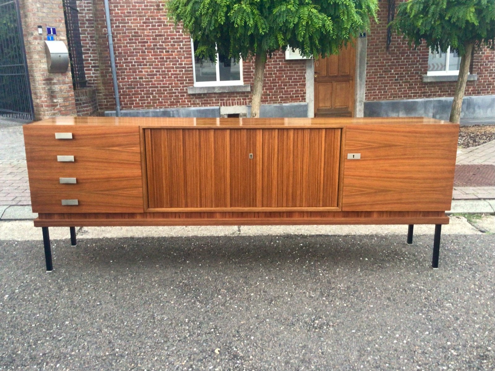 Vintage palissander sideboard 1960s XXL, Huis en Inrichting, Ophalen, Gebruikt, 25 tot 50 cm, 200 cm of meer