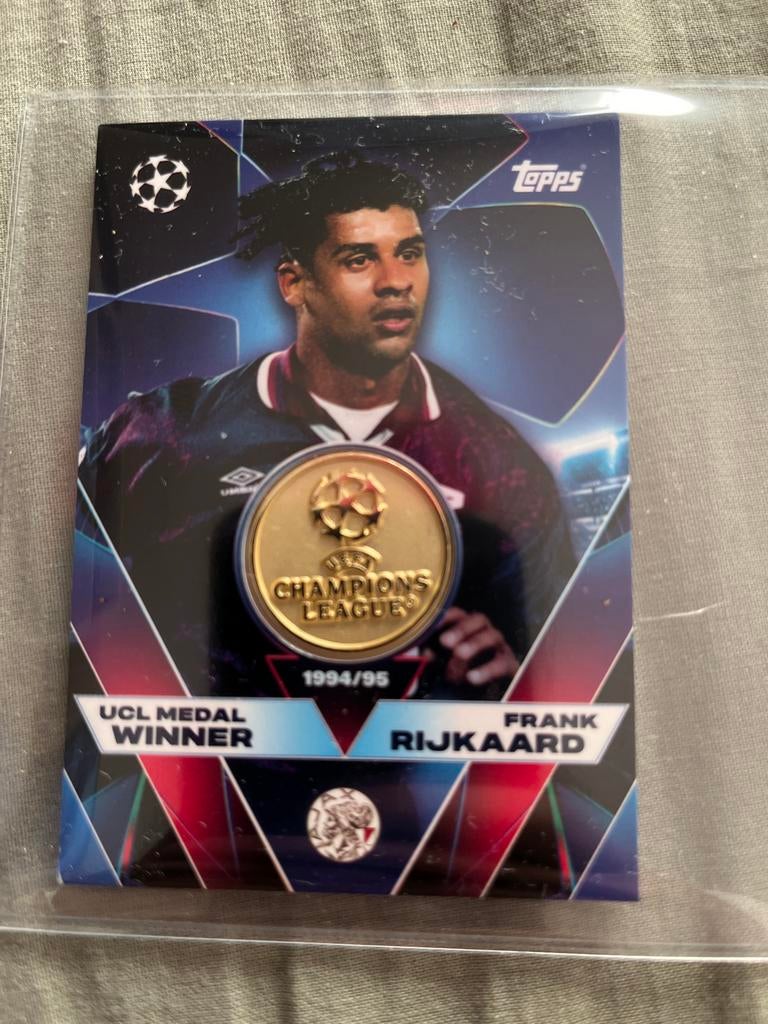 Frank Rijkaard UCL Medal Winner Topps Spelerskaart, Ophalen of Verzenden, Nieuw