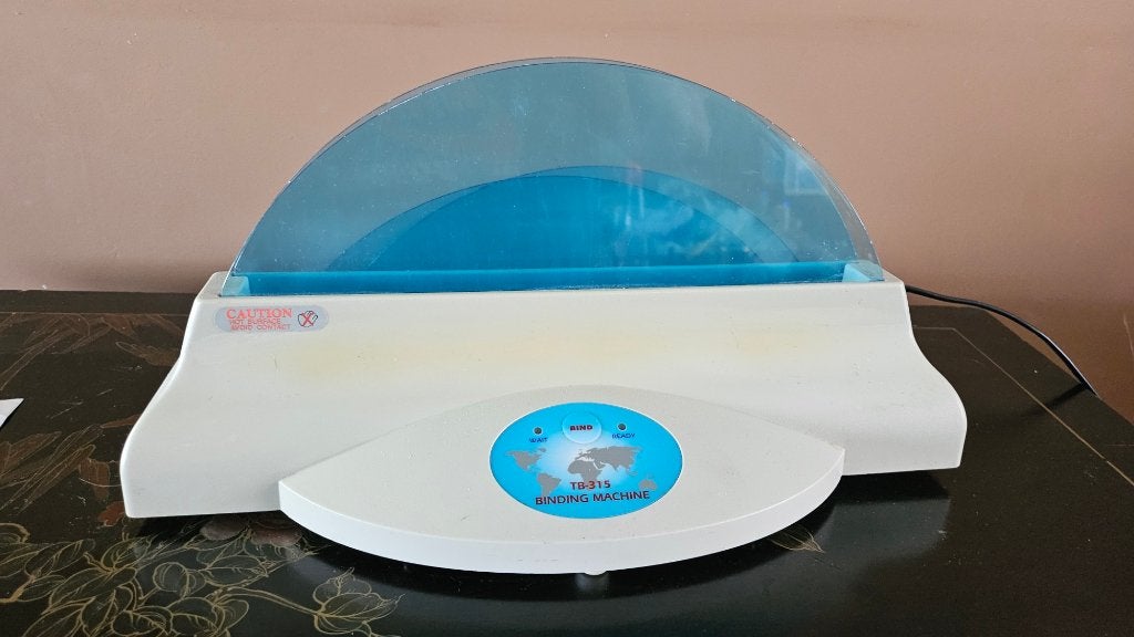 THERMISCH BIND MACHINE TB-315 * HOT MELT en 110 BINDOMSLAGEN, Ophalen of Verzenden, Zo goed als nieuw