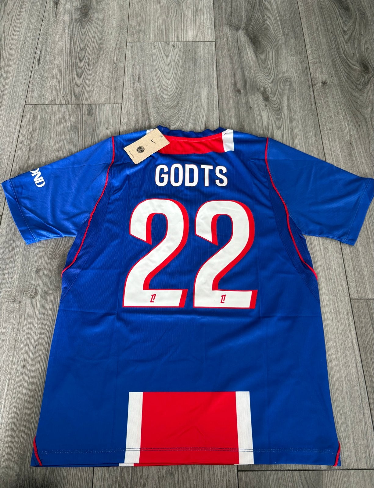 Mika Godts PSG Thuisshirt Maat M - Nieuw met kaartjes, Nieuw, Ophalen of Verzenden, Voetbal, Maat 48/50 (M)